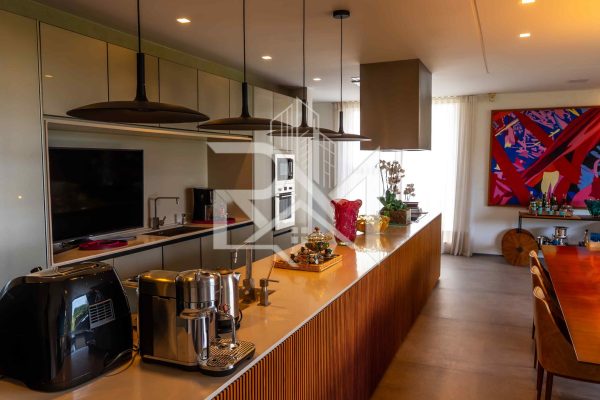 SALA COM COZINHA INTEGRADA