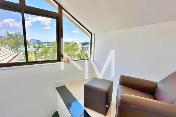 Vista parcial da lagoa